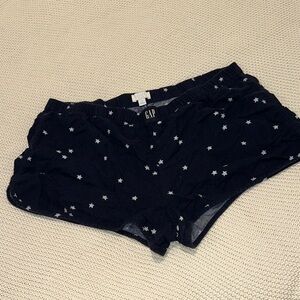 GAP Midnight Black Shorts with White Star Pattern